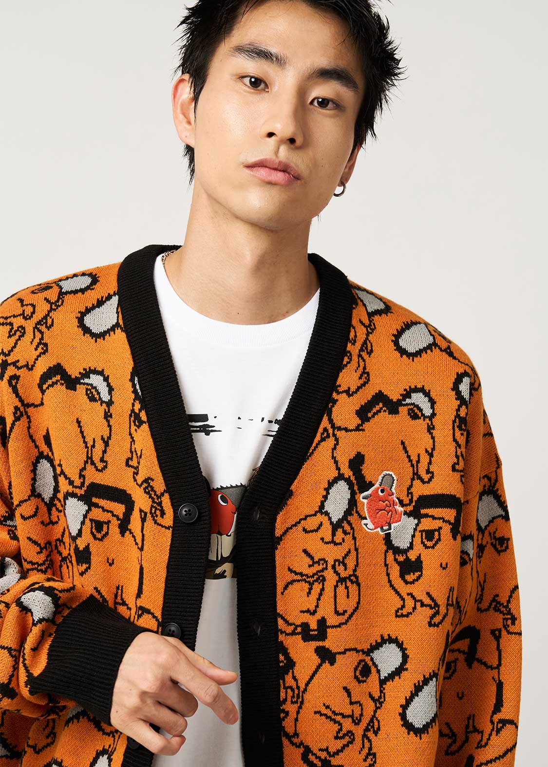 ポチタ パターン｜ジャカードカーディガン｜ユニセックス｜グラニフ