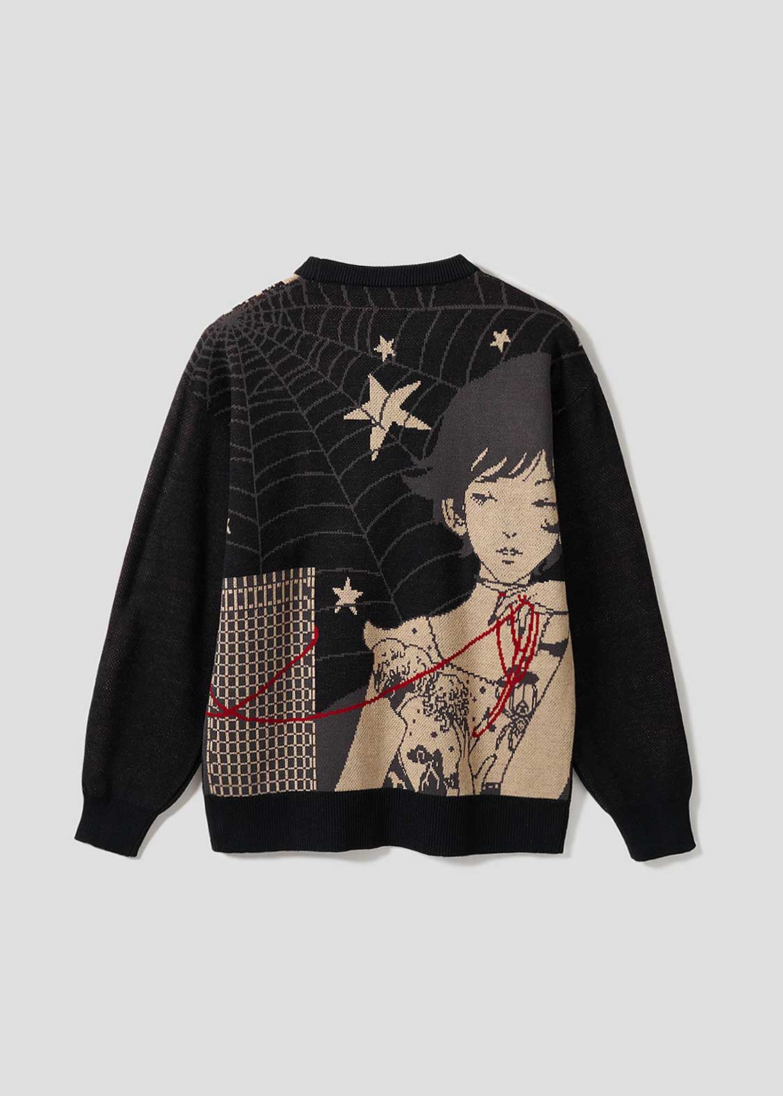 グラニフ Re:繋がる ウォッシャブルジャカードニット アジカン XL 中古