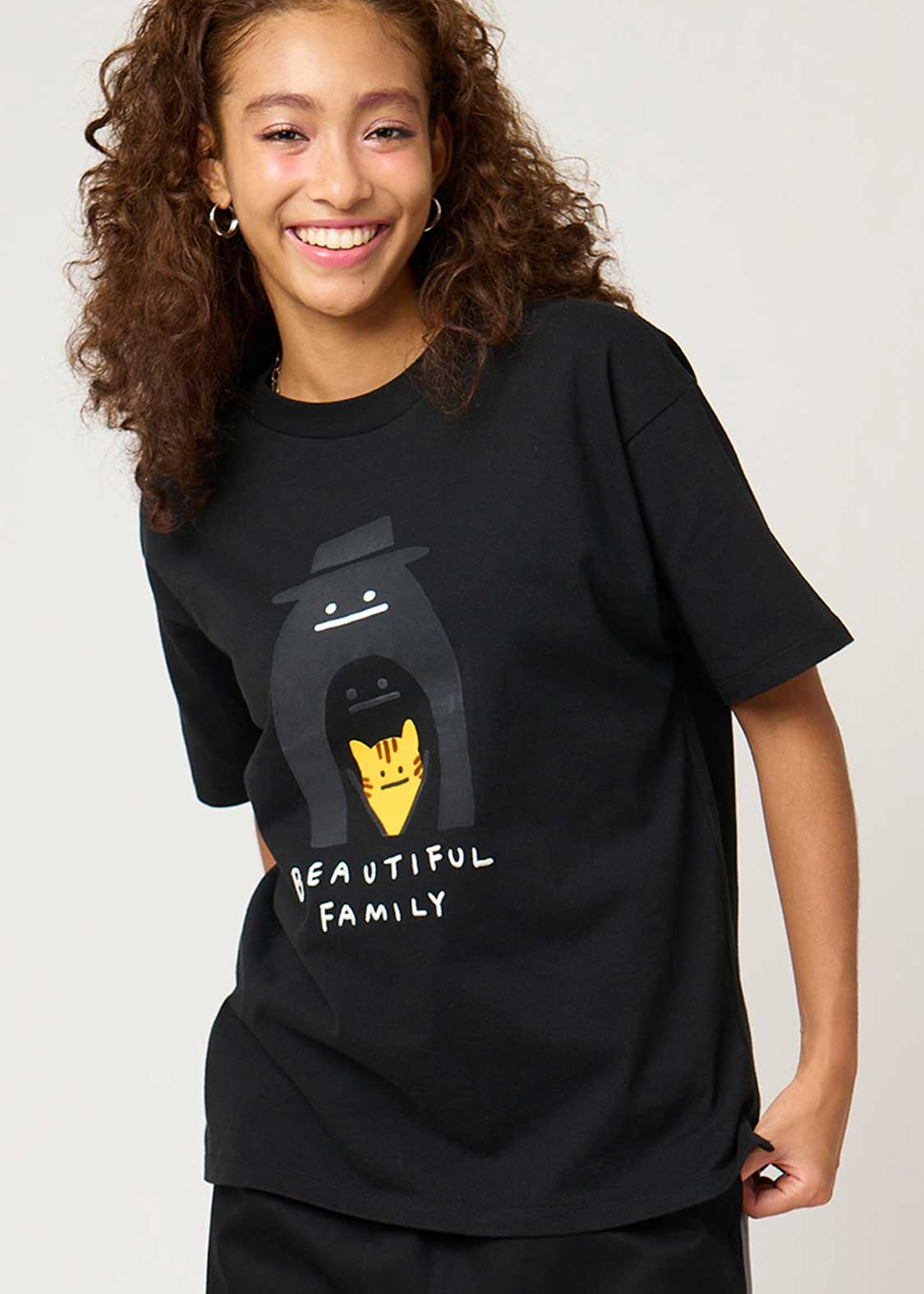 ビューティフルシャドーファミリー｜ビッグシルエットTシャツ｜ユニ