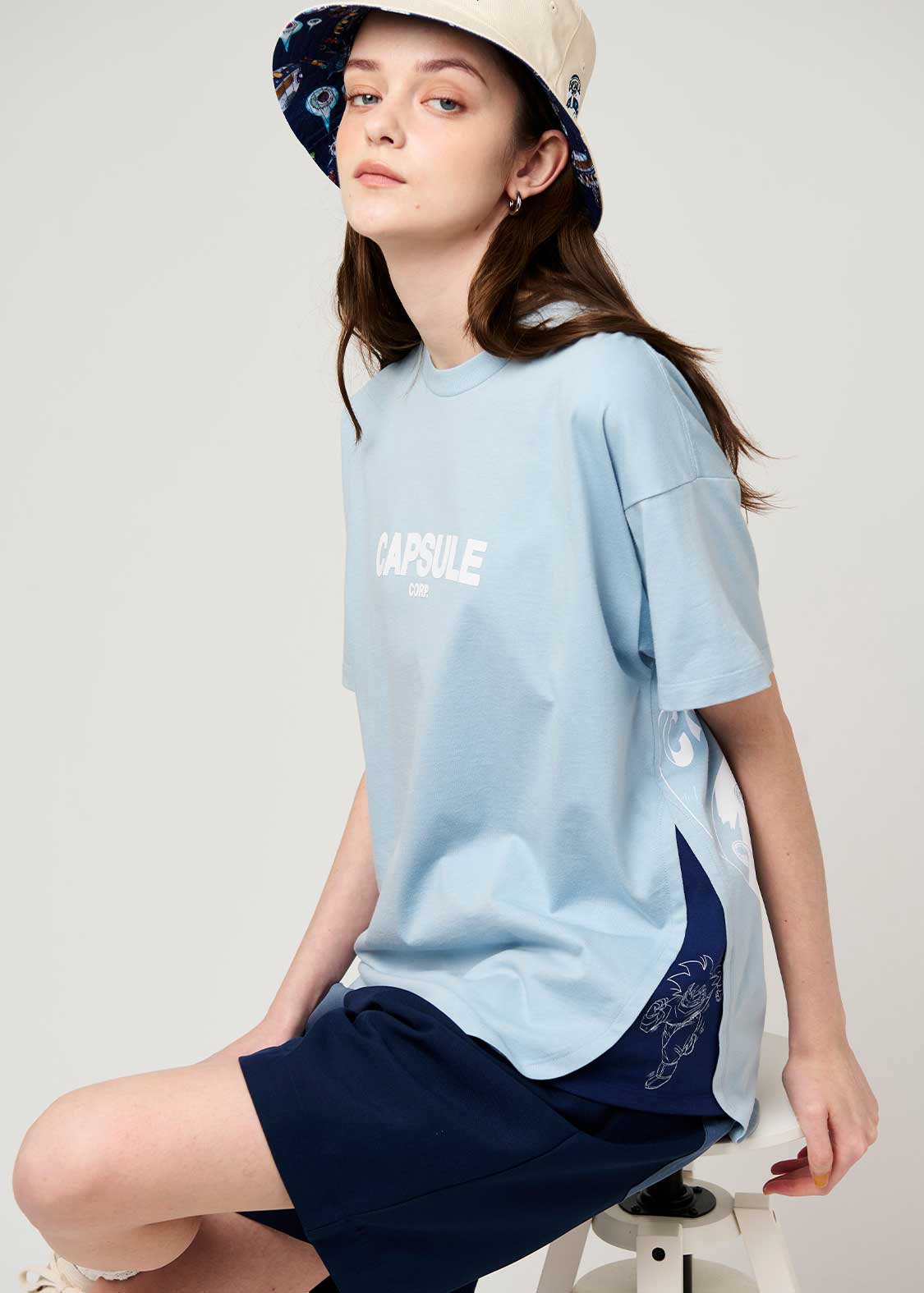 重力20倍｜サイドガゼットTシャツ｜ユニセックス｜グラニフ(graniph