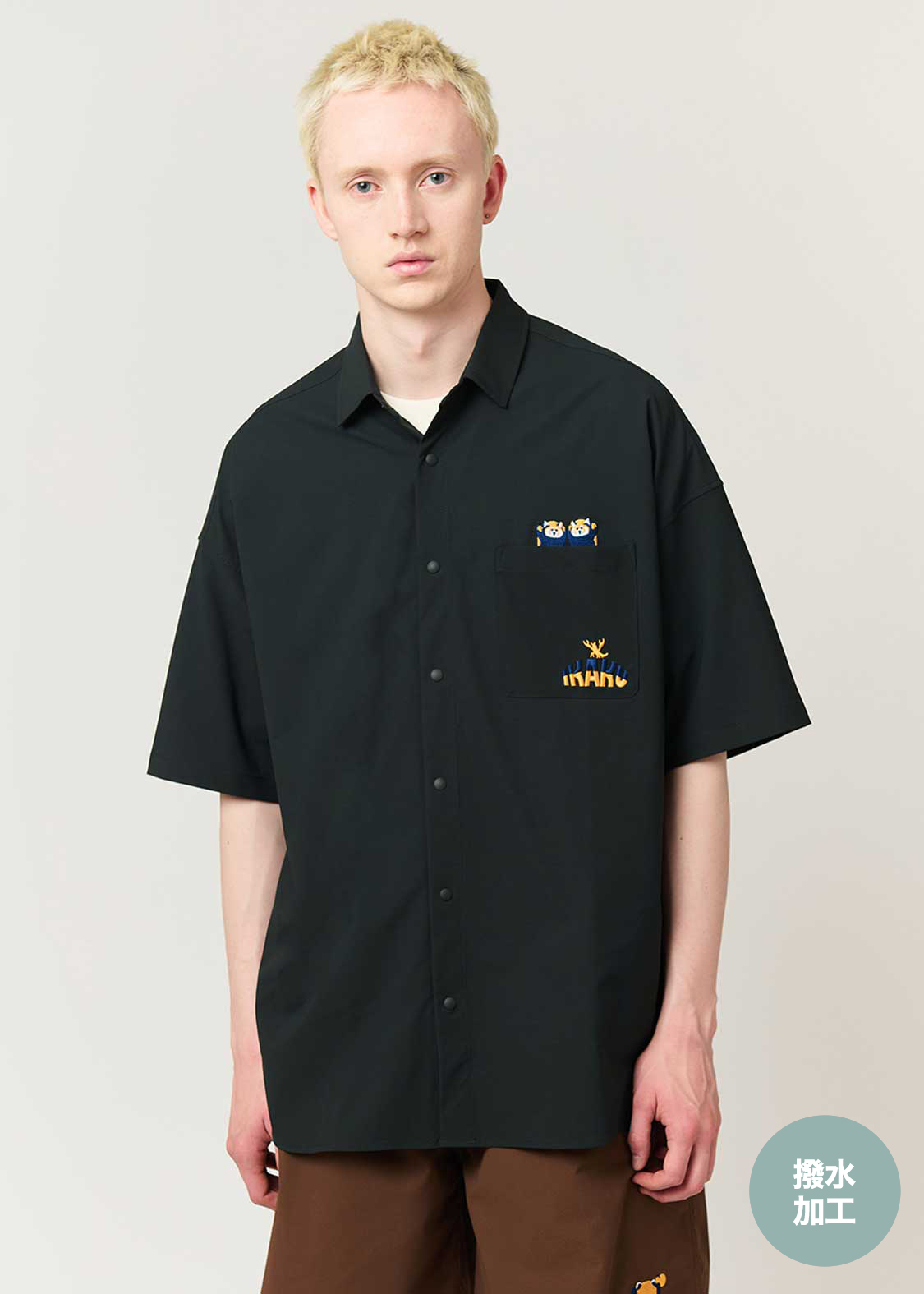イカク｜撥水ビッグシルエット半袖シャツ｜ユニセックス｜グラニフ