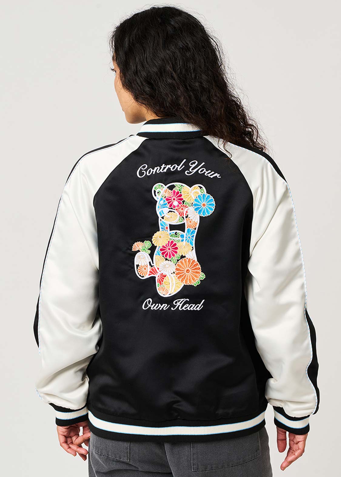 ジャパニーズフラワーコントロールベア｜スカジャン｜ユニセックス