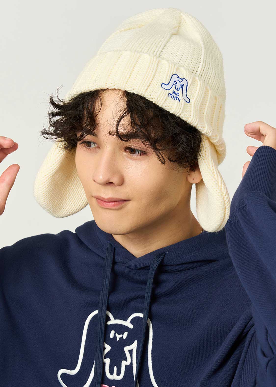ビッグミミ｜イヤーフラップニットキャッフﾟ｜ユニセックス｜グラニフ