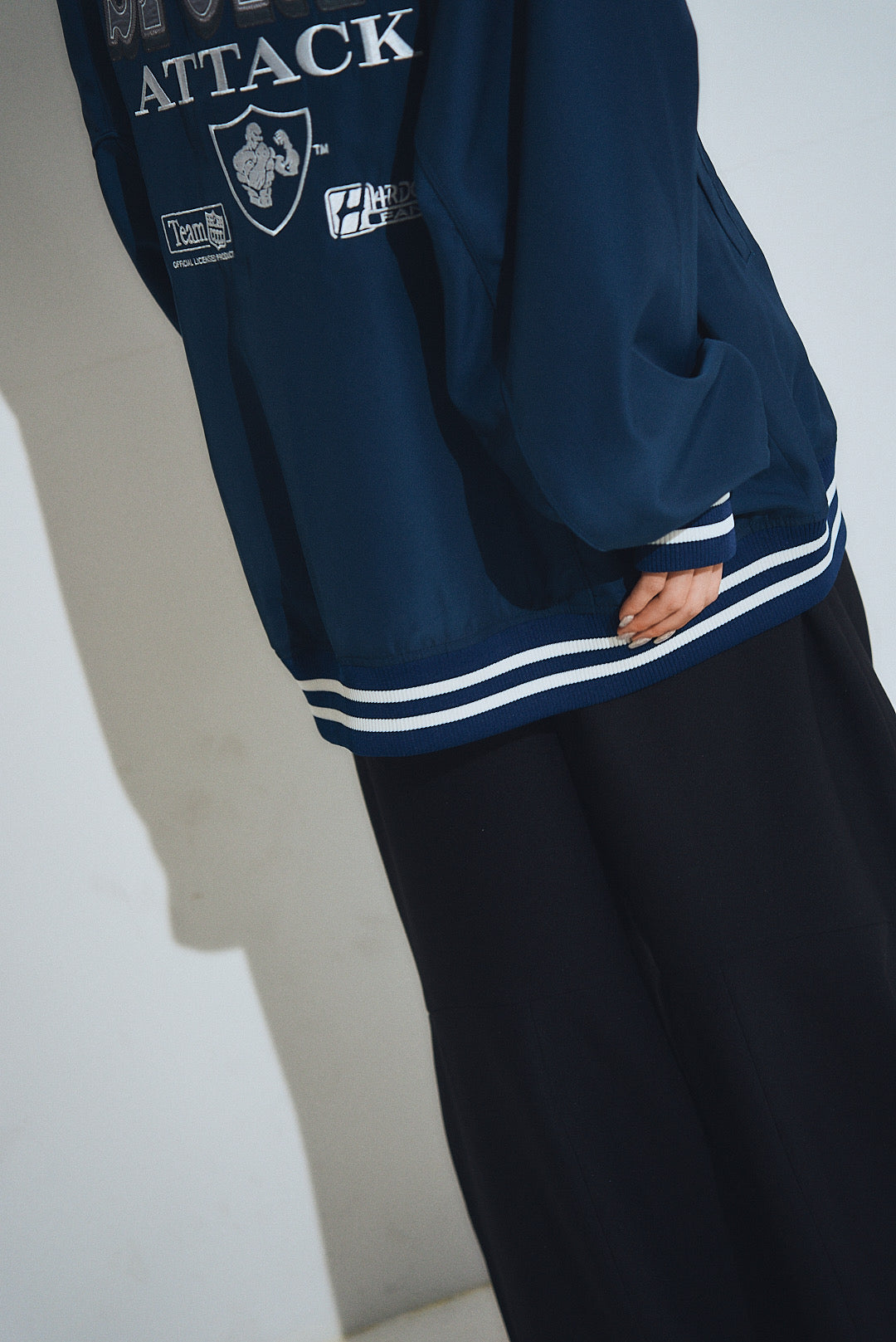 WILLY CHAVARRIA / STADIUM JACKET RECYCTEX VISION BLUE