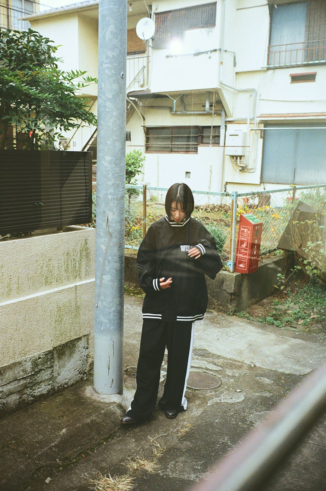 WILLY CHAVARRIA / STADIUM JACKET RECYCTEX BLACK