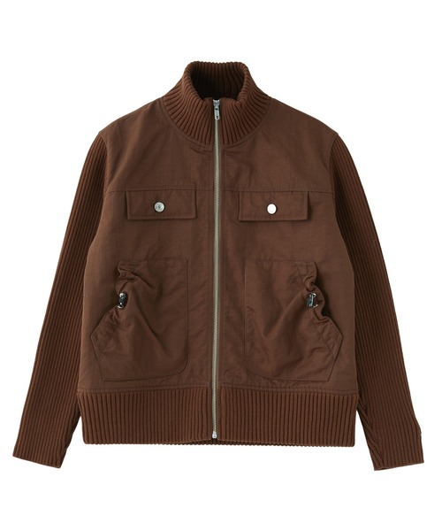 RIBBED SLEEVE WOVEN JACKET（ブルゾン）｜X-girl（エックスガール）の