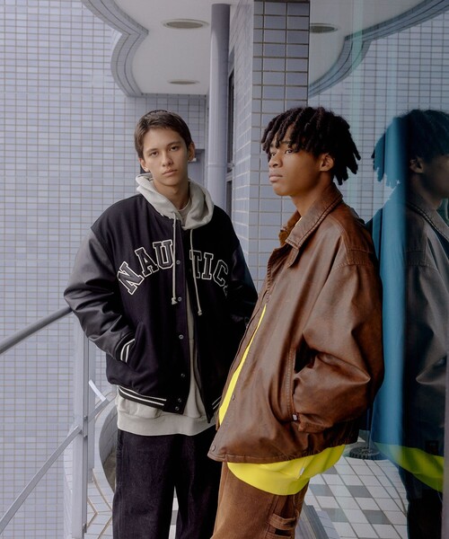 NAUTICA（ノーティカ）の「NAUTICA/ノーティカ Arch Logo Award Jacket