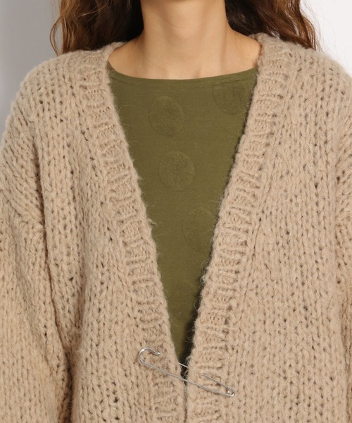 ichi（イチ）の「【ichi(イチ)】アクリルウールアルパカニット