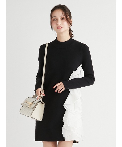 CELFORD（セルフォード）の「ラッフルデザインドッキングニットワンピ