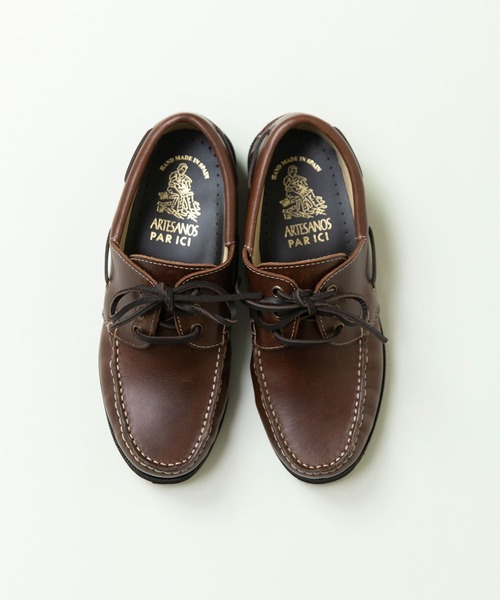 スウェード/オイルレザー デッキシューズ（モカシン/デッキシューズ