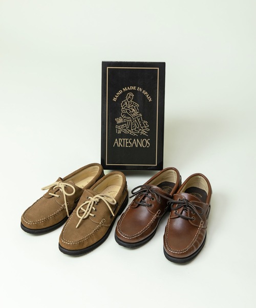 スウェード/オイルレザー デッキシューズ（モカシン/デッキシューズ