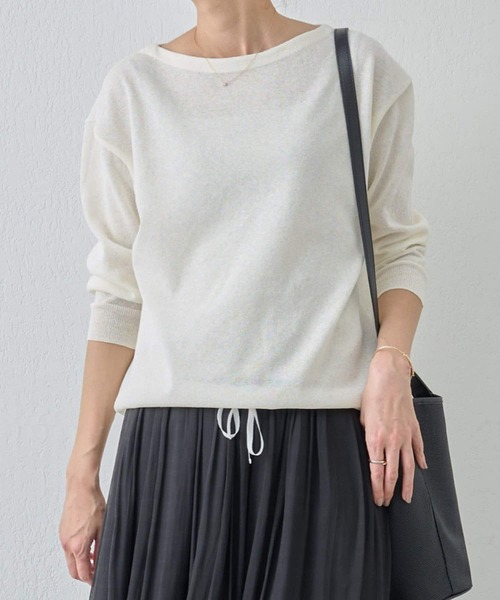 BEARDSLEY（ビアズリー）の「七分袖リネンシンプルドルマン（ニット