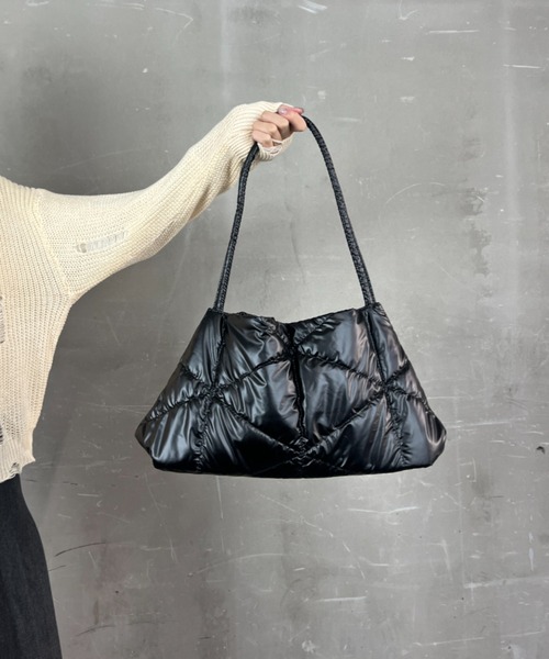 セール】エレガント パフキルティング バッグ ショルダーバッグ