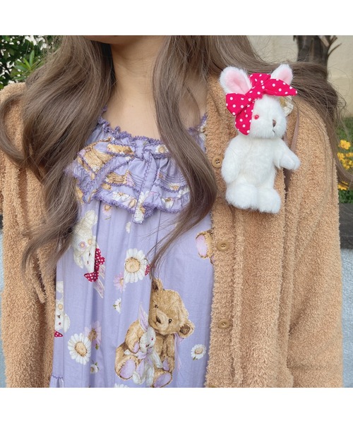 PINK HOUSE（ピンクハウス）の「うさぎぬいぐるみコサージュ（ブローチ