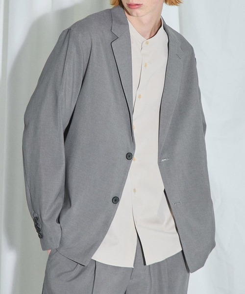 Quickdry リネンライクBOXジャケット（セットアップ）｜UNITED TOKYO
