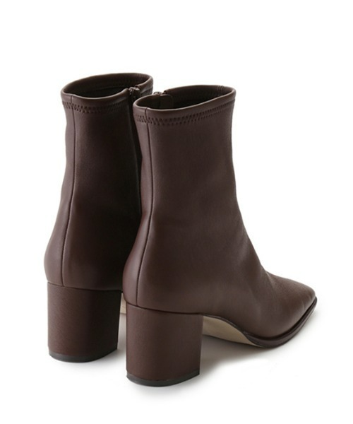 FRAY I.D（フレイアイディー）の「ストレッチレザーショートブーツ