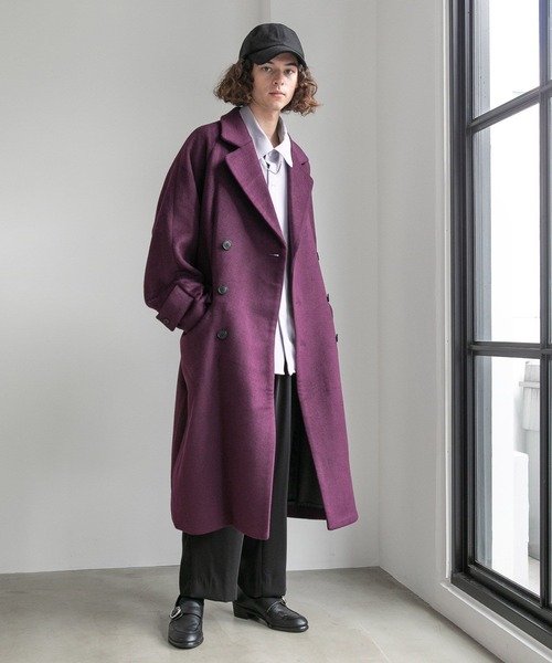HARE（ハレ）の「ウールオーバーダブルコート(HARE)（チェスターコート