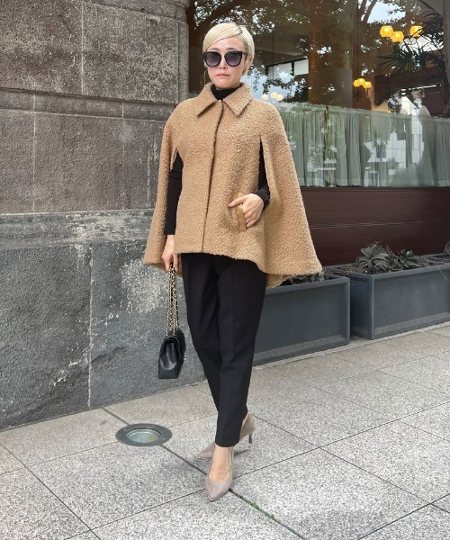 JENNE（ジェンヌ）の「JENNEプードルケープコート（その他アウター