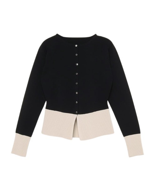 ペプラムニットカーディガン（カーディガン/ボレロ）｜anuans（ア