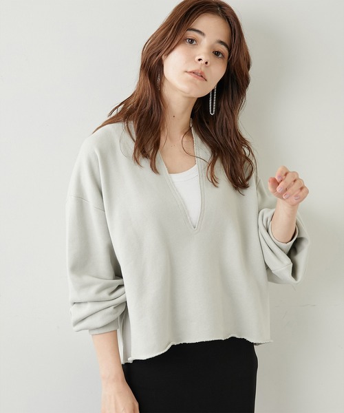Whim Gazette（ウィムガゼット）の「スウェットVネックプルオーバー