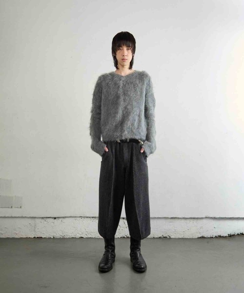 NVRFRGT（ネヴァーフォーゲット）の「BRUSHED MOHAIR V-NECK SWEATER