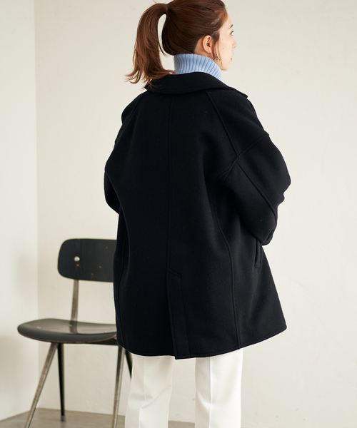 セール】≪追加≫Super 100ダブルクロスPコート（ピーコート