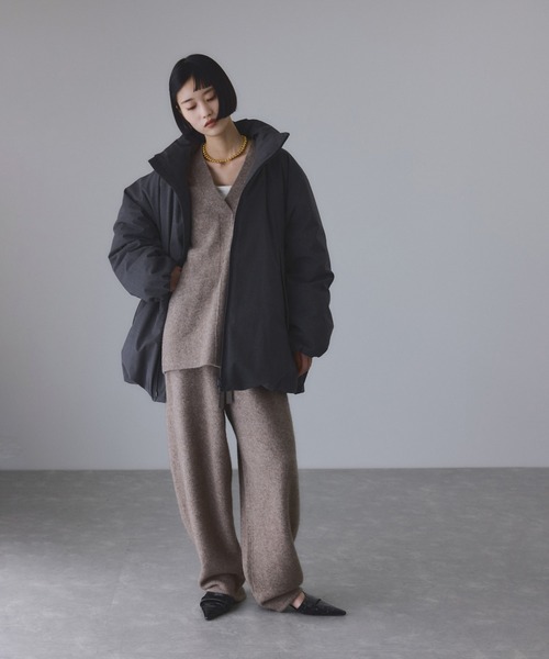 セール】【サステナブル】ウールMIXミドルダウン/撥水（ダウン