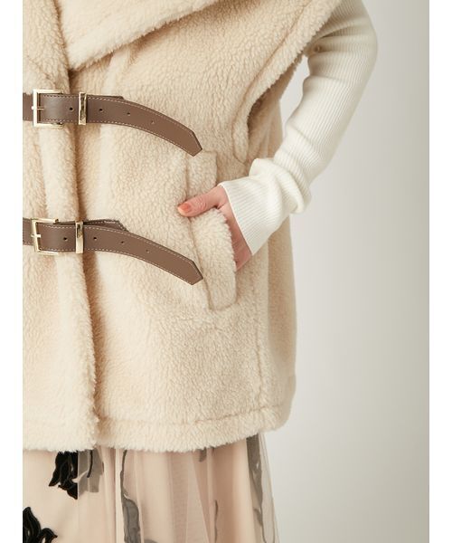 FRAY I.D（フレイアイディー）の「ECOPELボアポンチョ（ポンチョ