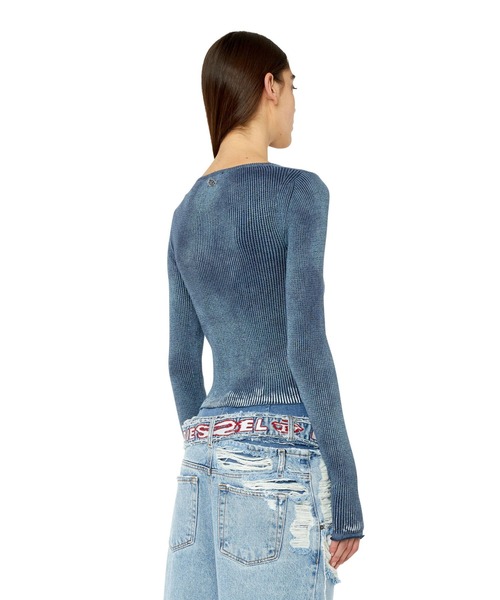 DIESEL（ディーゼル）の「レディース 長袖 ニット リブ トップス