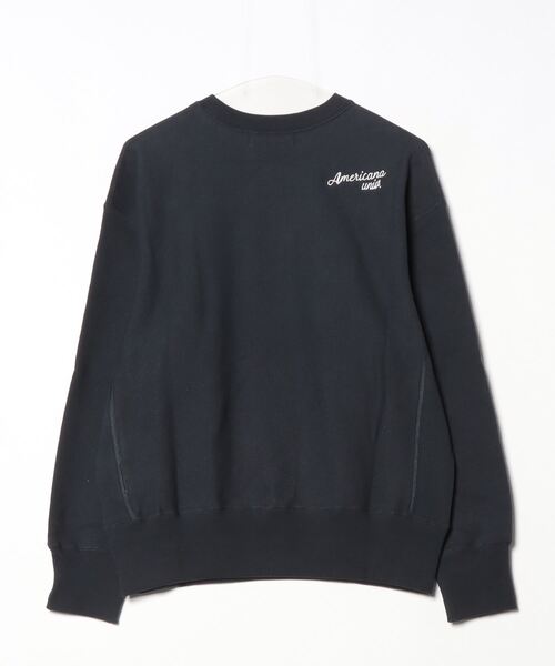 WEB限定】[Americana/アメリカーナ] AMRCN STATE ロゴプリントクルー