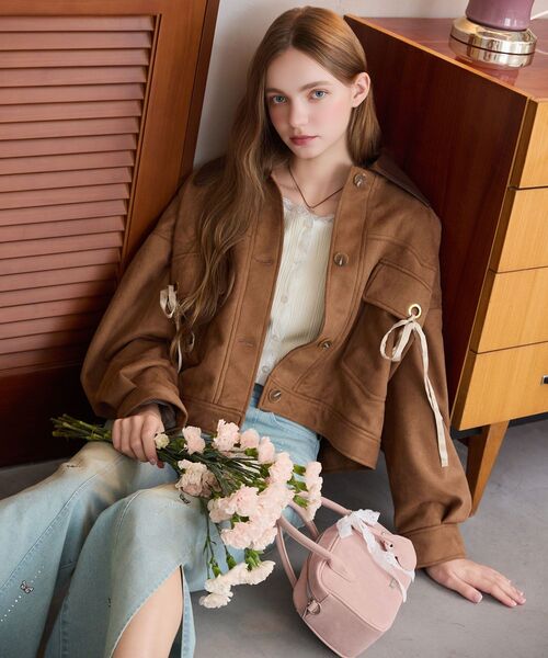 2wayリボンステンカラーブルゾン（ブルゾン）｜MAJESTIC LEGON