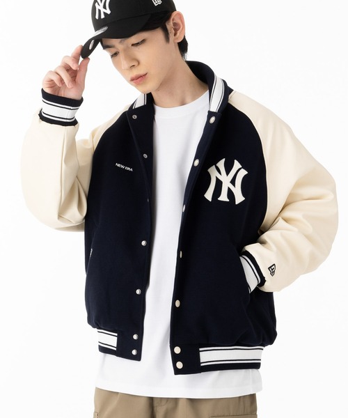 ニューエラ スタジャン ヴァーシティジャケット MLB（スタジャン