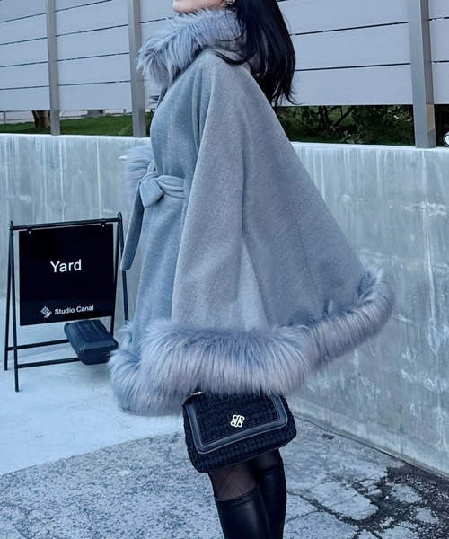 セール】【ZOZO限定】フードファーケープコート（その他アウター