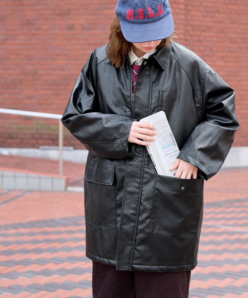 MONO-MART LADY'S（モノマートレディース）の「フェイクレザーオーバー