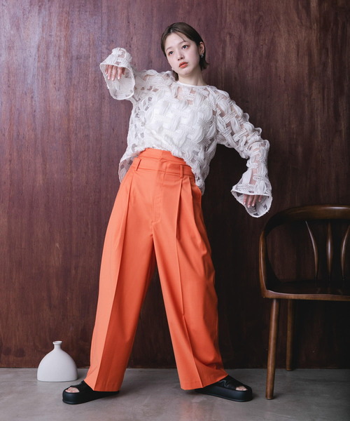 KBF（ケイビーエフ）の「バテンレースブラウス（シャツ/ブラウス