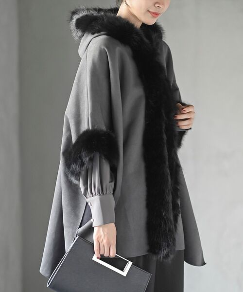 フェイクファーポンチョコート（ポンチョ）｜rps（アールピーエス）の