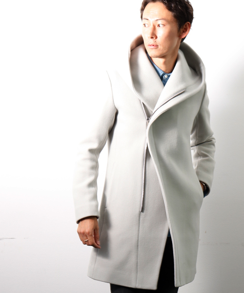 junhashimoto（ジュンハシモト）の「WRAP COAT（ステンカラーコート