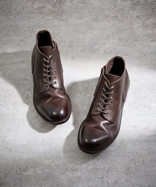 PADRONE パドローネ / CHUKKA BOOTS with SIDE ZIP [BAGGIO] サイド