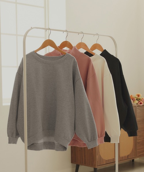 裏起毛ハイネックスウェットプルオーバー（スウェット）｜CHAN ME