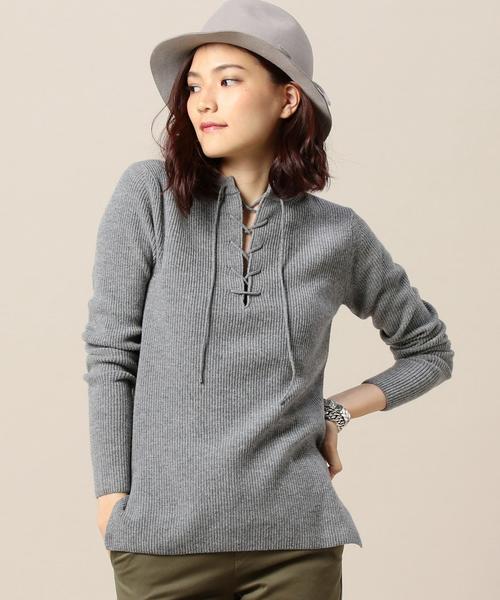 AURALEE（オーラリー）の「＜AURALEE＞レースアップ ニット Ψ（ニット