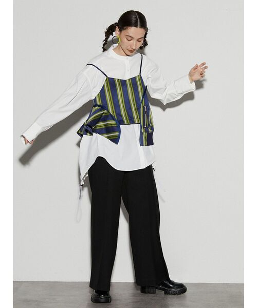 UN3D.（アンスリード）の「マルチストライプキャミソール