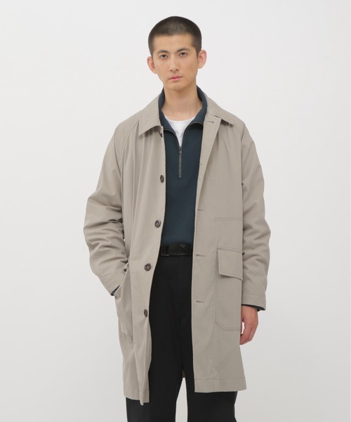 WORN COTTON NYLON（ステンカラーコート）｜MHL.（エムエイチエル）の