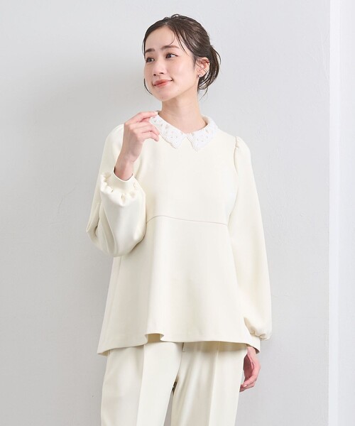 UNITED ARROWS（ユナイテッドアローズ）の「SPONGY ペプラム ブラウス