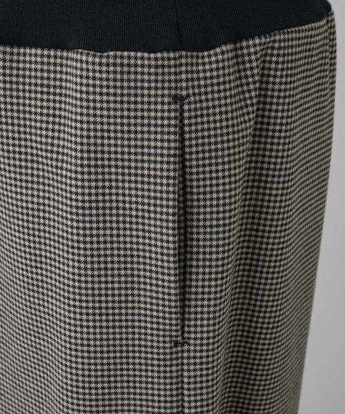 BEARDSLEY（ビアズリー）の「起毛チェックウエストリブパンツ：低身長