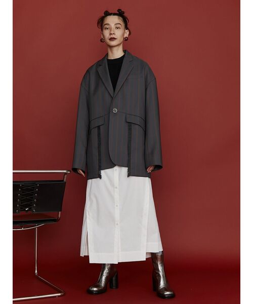 セール】W TRIANGLE TUCK SH OP / ダブルトライアングルタックシャツ