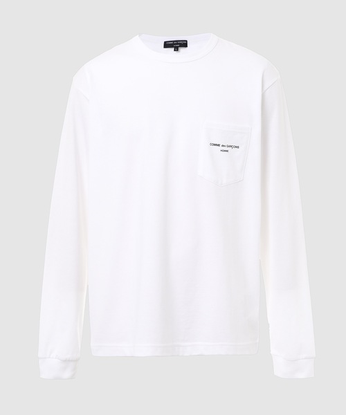 COMME des GARÇONS エステル長袖シャツ（白） XS COMME des GARCONS