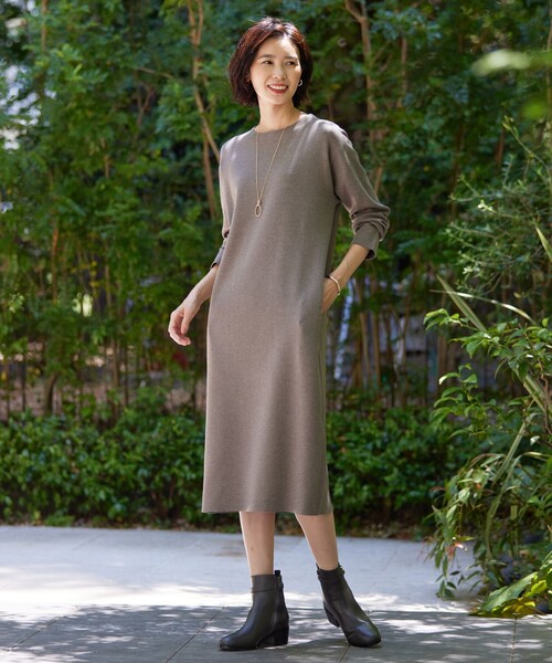 セール】【洗える】VIS/PE MILANO ニット ワンピース（ワンピース）｜J