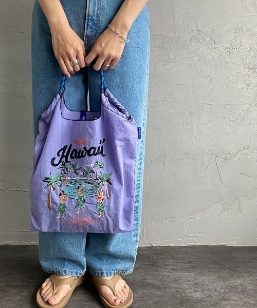BALL&CHAIN/ボールアンドチェーン] HAWAII 刺繍デザインナイロントート