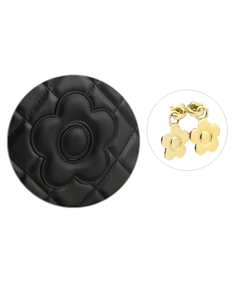 スクエアキルトデイジーパッチ 2WAYショルダー（ショルダーバッグ