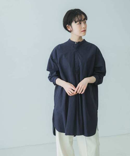 かぐれ（カグレ）の「コットンシルクシャツチュニック（シャツ